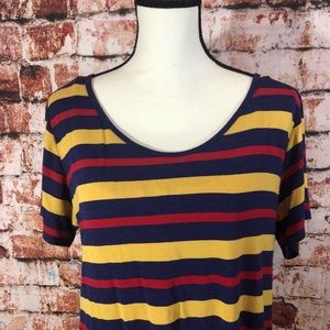 LulaRoe striped classic tee